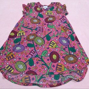 LulaRoe pink floral swing style top size 8
